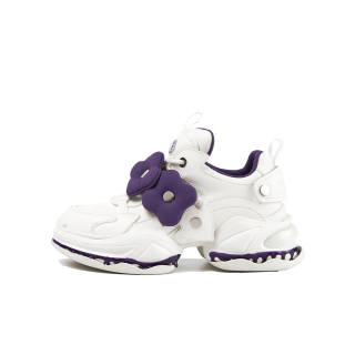 OOPPSS C Chunky Sneakers Floral Collection Women's Purple