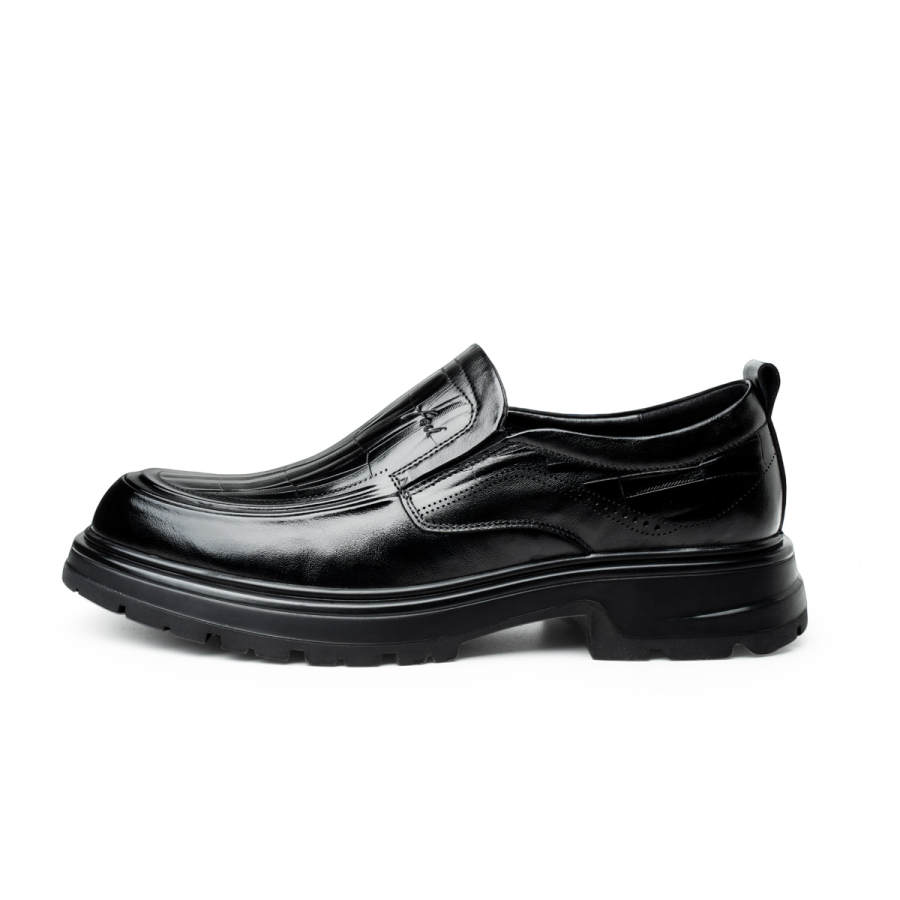FED Top Grain Cow Leather Casual Leather Shoes Men's Black