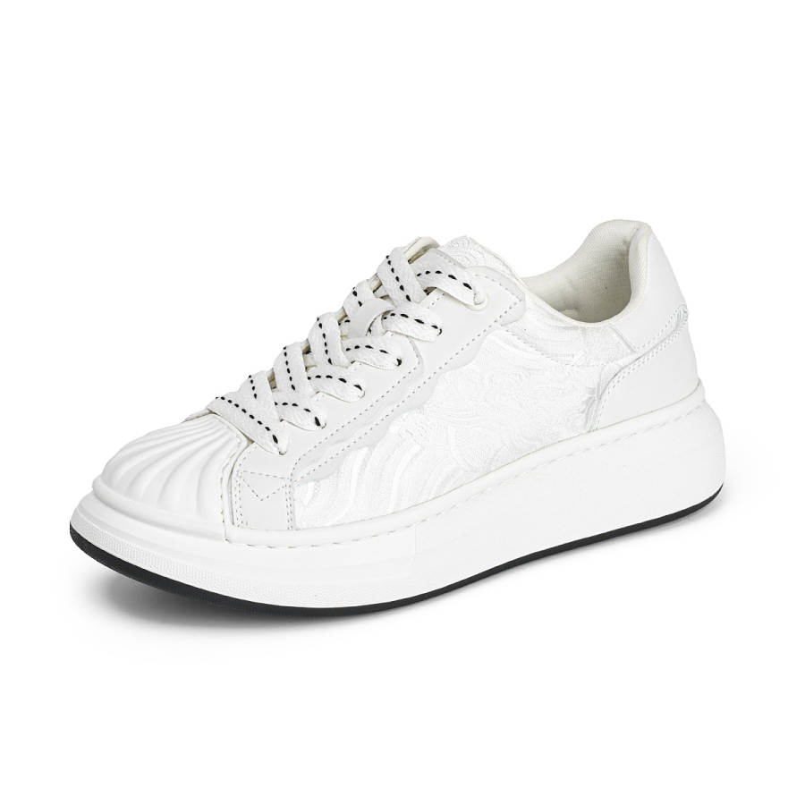 AOKANG Synthetic Leather Abrasion Resistant Low top Casual Shoes Men's Ecru