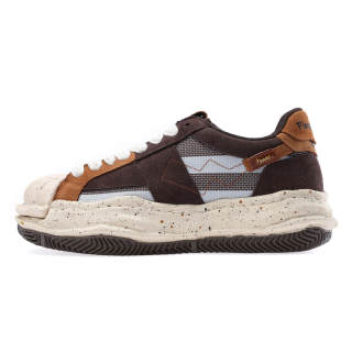 Flange Bullo Cow Suede Cushioning Abrasion Resistant Lightweight Low top Skateboard Shoes Unisex Coffee Brown