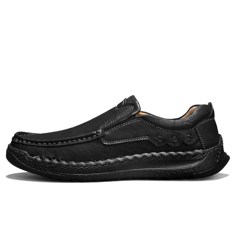 TOMAY Men's Casual Shoes Men's Low Top Black/Khaki/Dark Brown