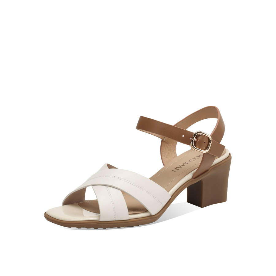 OCCAMAN Sheepskin One Strap Sandals 6.3CM Women's