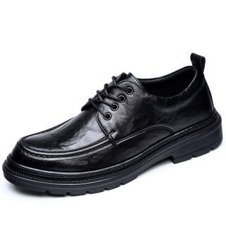 H2 Fashion Trend Soft Sole Comfortable Men's Shoes Business Casual Versatile Minimalist Style Design Cow Leather