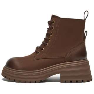 BASTO Cow Leather Short Combat Boots Women's