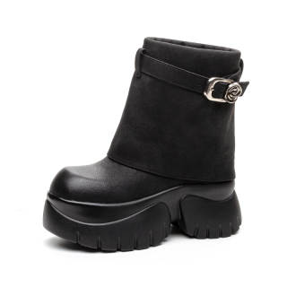 Shangjinni Synthetic Leather Ankle Boots 9cm Women's