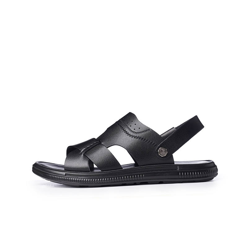 LAORENTOU Beach Sandals Men's Black