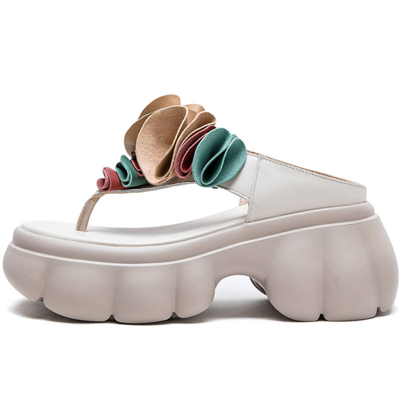 JIEZHOU Beach Sandals Women's Beige/Black