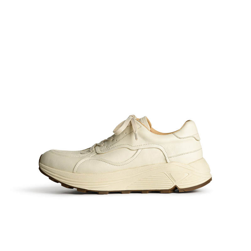 PIPG Sports Jogging Shoes Cow Leather Low top Casual Shoes Men's