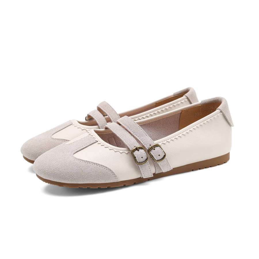 FOXER Mary Jane Shoes Women's Yellow