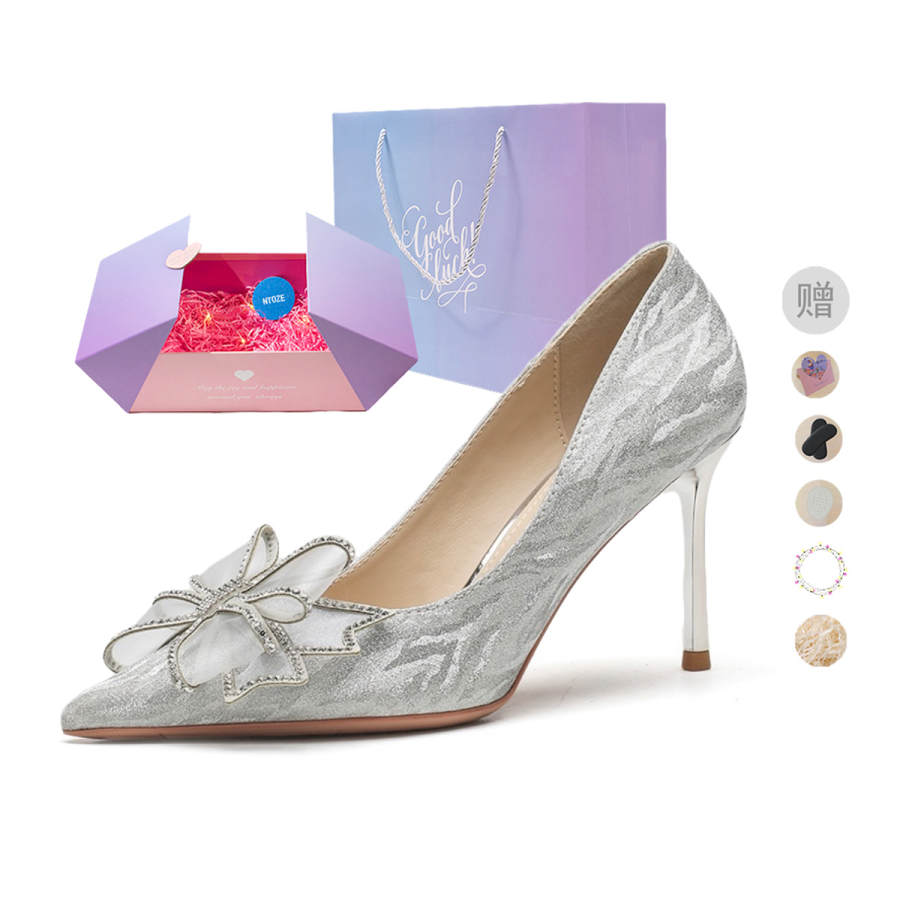 NTOZE NTOZE High Heels Women's Silver