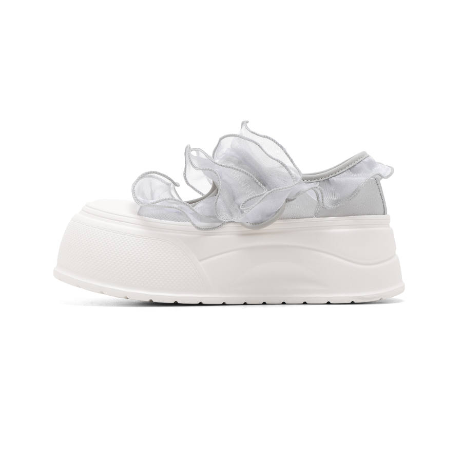 C°BANNER Fabric Mary Jane Shoes Women's