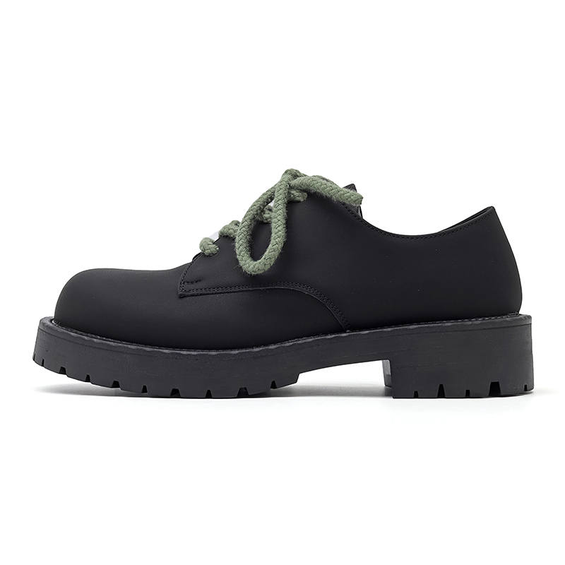 WEISHIBANGWEI Microfiber Leather Low top Casual Shoes Unisex Black