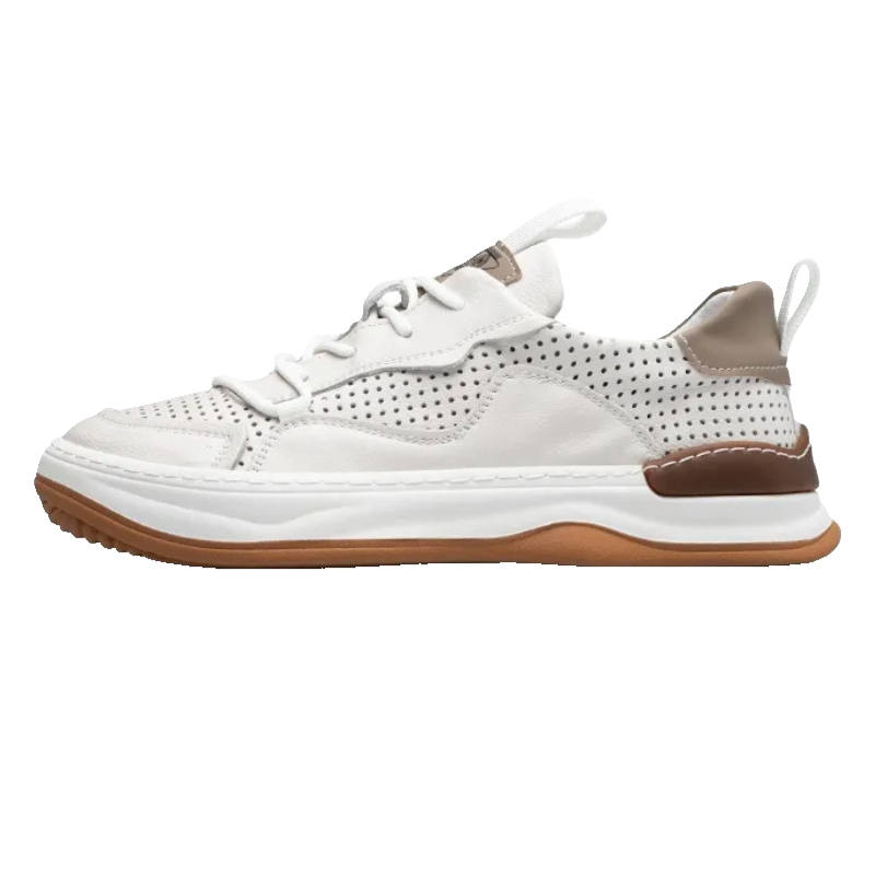 Xiwencha Cow Split Leather Low top Casual Shoes Men's