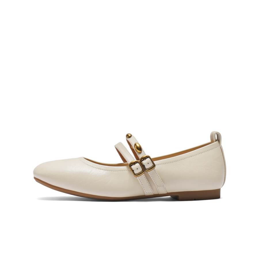 BELLE Flat Little Gold Bean, Mary Jane Shoes Women's