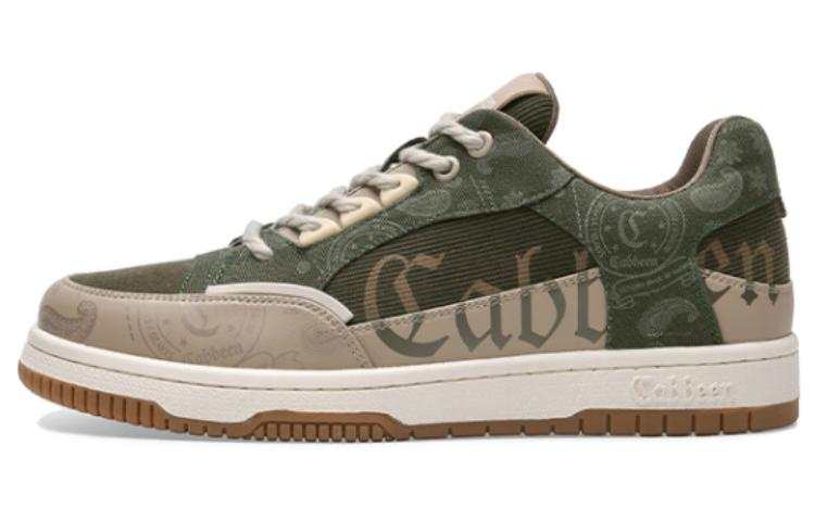 Cabbeen Vintage And Versatile Pu Lightweight Breathable Lightweight And Breathable Low top Trendy Casual Skate Shoes