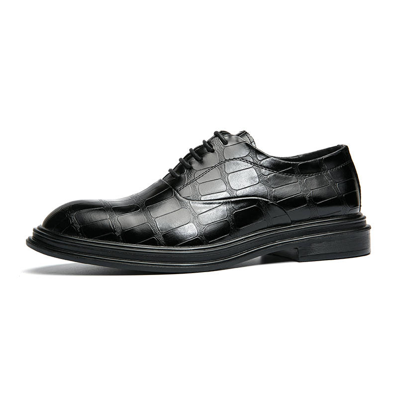DUNNU Dress Shoes Men's Low Top Black