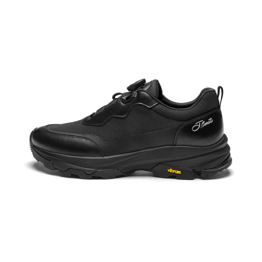 J.BENATO Abrasion Resistant Breathable Abrasion Resistant Breathable Low top Casual Shoes Men's Black