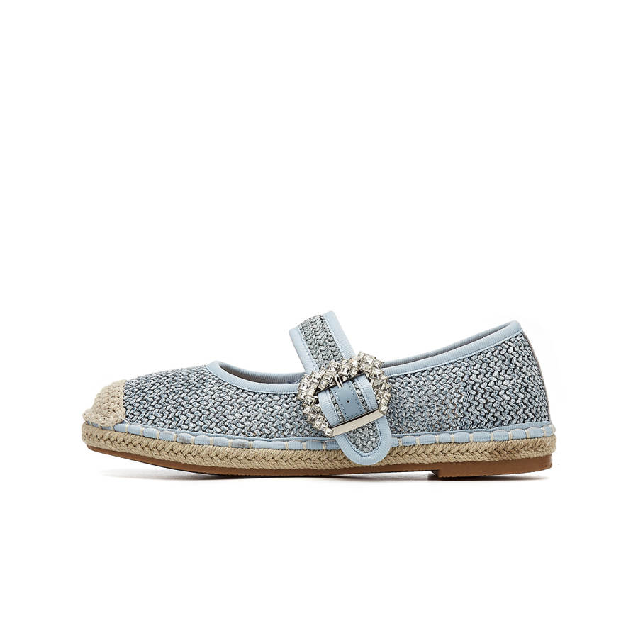 EBLAN EBLAN Fabric Flat Mary Jane Shoes Women's