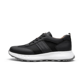 CROWN Cow Leather Low top Casual Shoes Men's