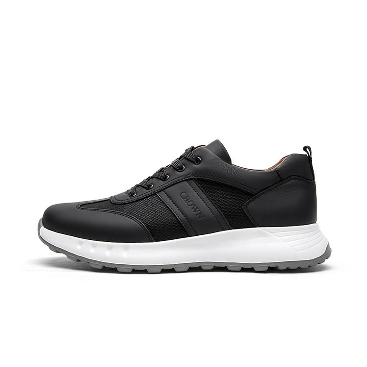 CROWN Cow Leather Low top Casual Shoes Men's
