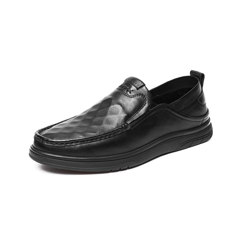 AOKANG Casual Leather Shoes Men's Black