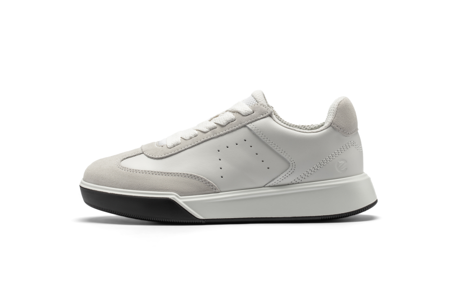 Ecco 25 Autumn Street Shoe Collection Low top Skateboard Shoes Women's Gray White 272833