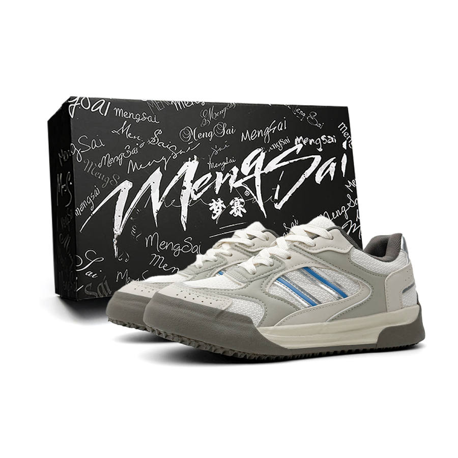 Mengsai Cushioning Abrasion Resistant Cushioning, Wear Resistant Low top Skateboard Shoes Men's Dazzling Blue