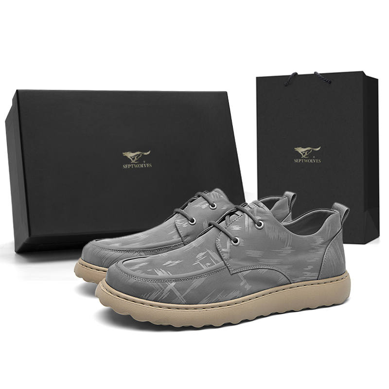 SEPTWOLVES Men's Casual Shoes Men's Low Top Gray/Khaki