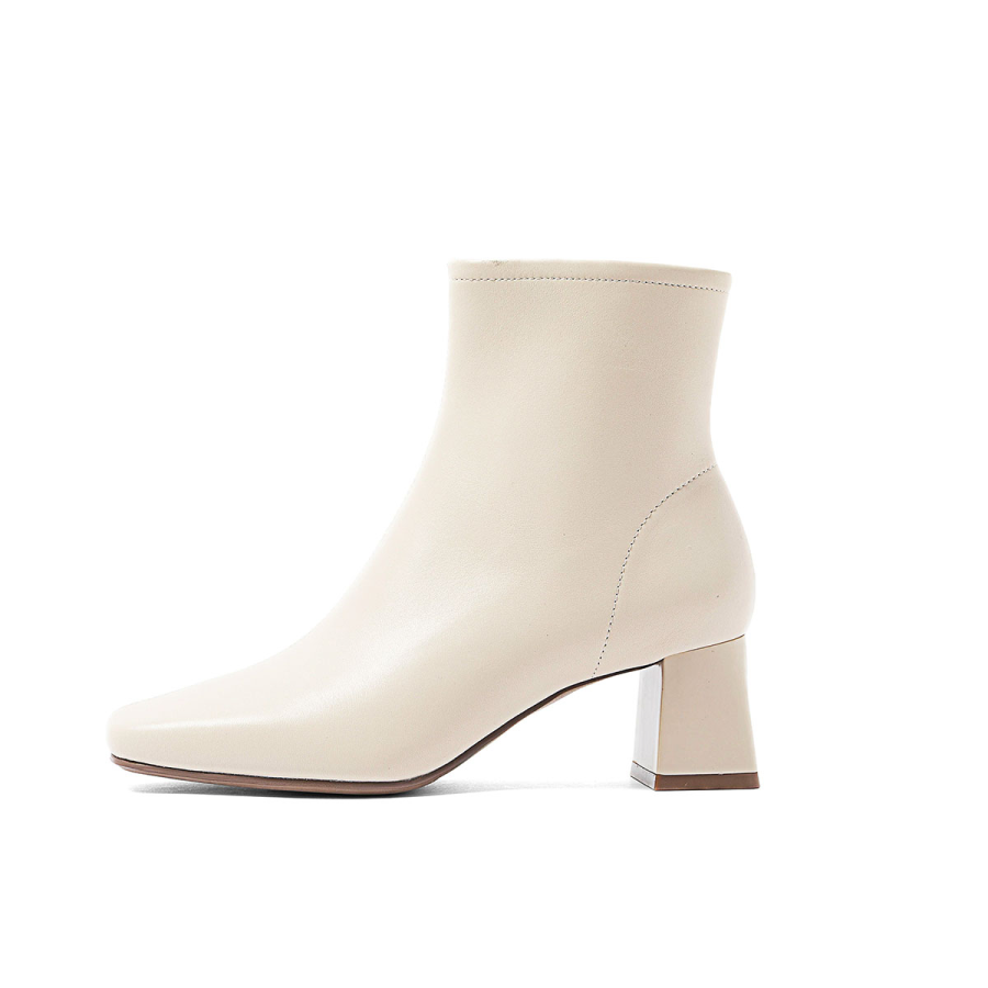 COMELY Ankle Boots Women's Black/Milk Tea/Ecru