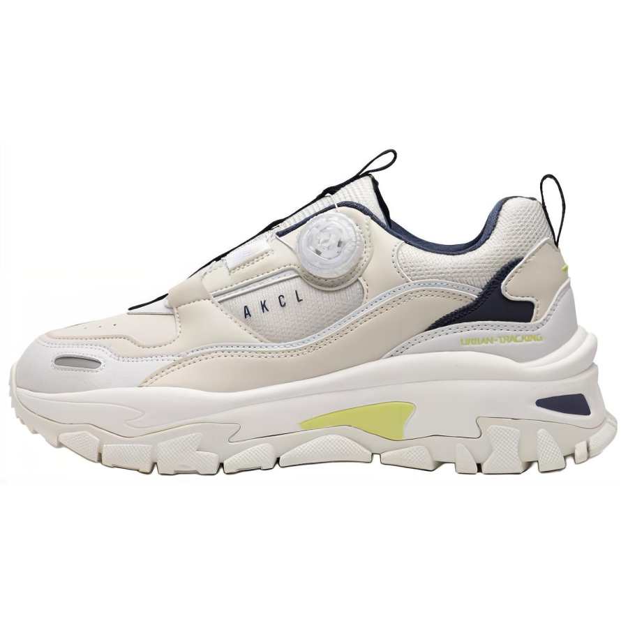 AKIII CLASSIC URBAN TRACKER FREELOCK Chunky Sneakers Low top Casual Shoes Unisex White Marine Blue