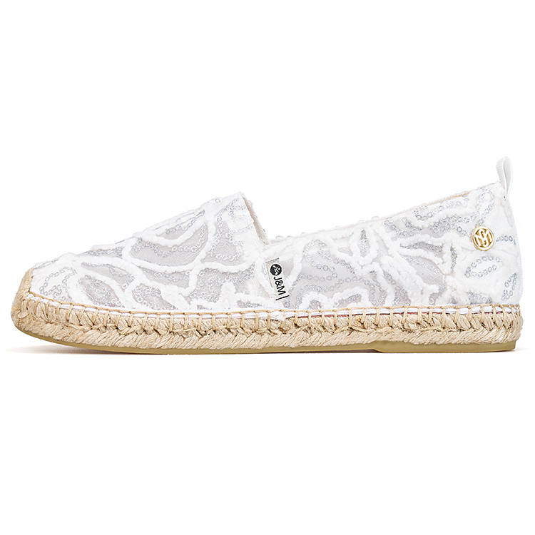 Joy&Mario Espadrilles Women's White/Black/Apricot