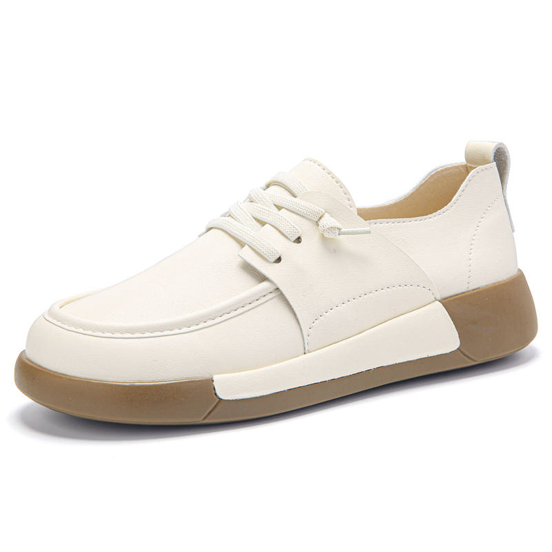 Reivantix Reivanti Microfiber Leather Casual Shoes Women's Beige