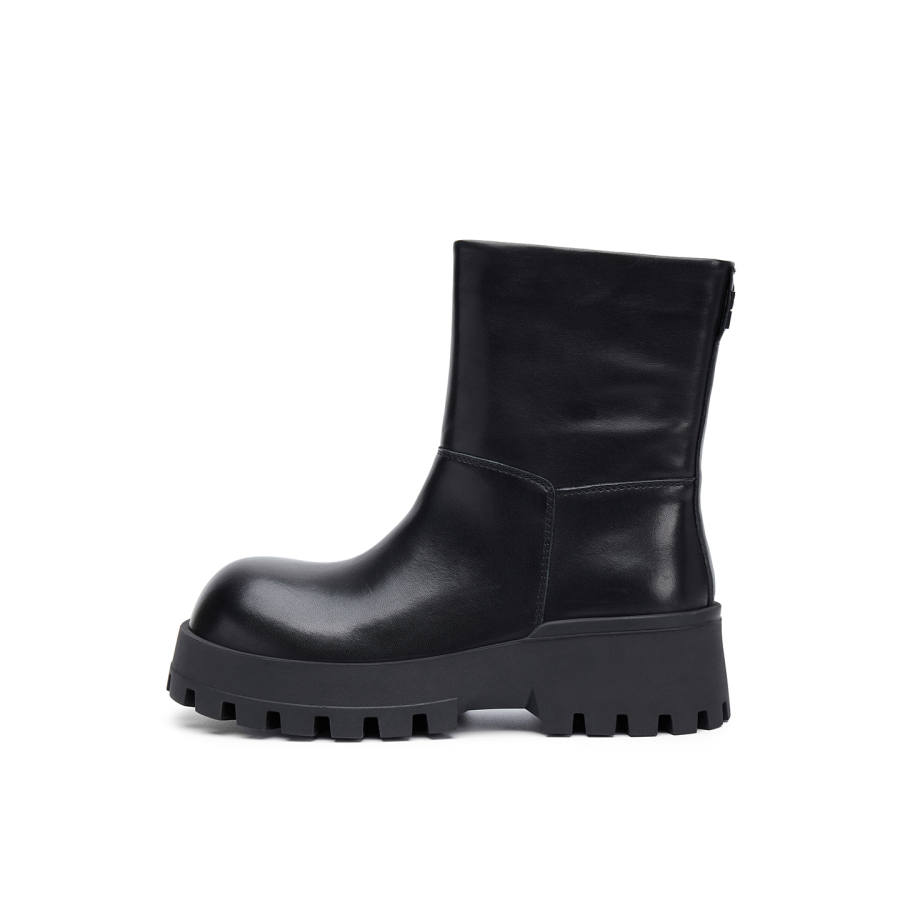 ELLE Chunky Heel Combat Boots Ankle Boots Women's 2025 Women's Boots
