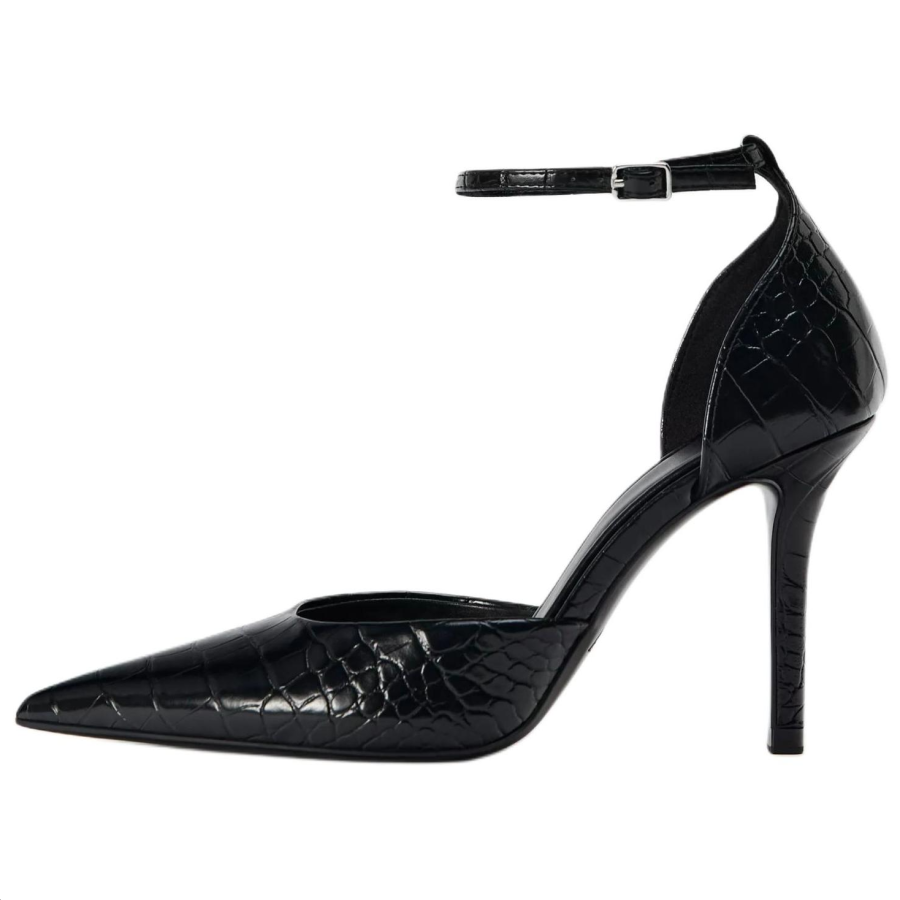 ZARA Slim Heel High Heels 9.5cm Women's Black