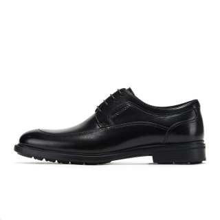 HALEBOSS Cow Leather Casual Shoes Men's Black