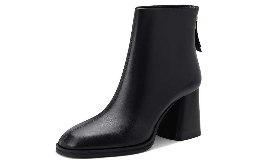 JESSICA SOPHIA Top Grain Cow Leather Ankle Boots Women's