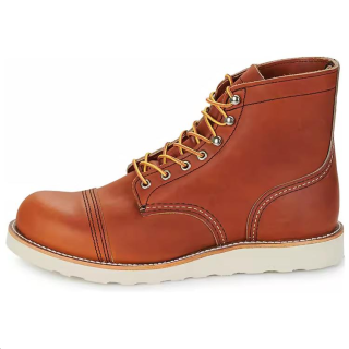 Red Wing SHOES Leather Short Combat Boots Men's Brown