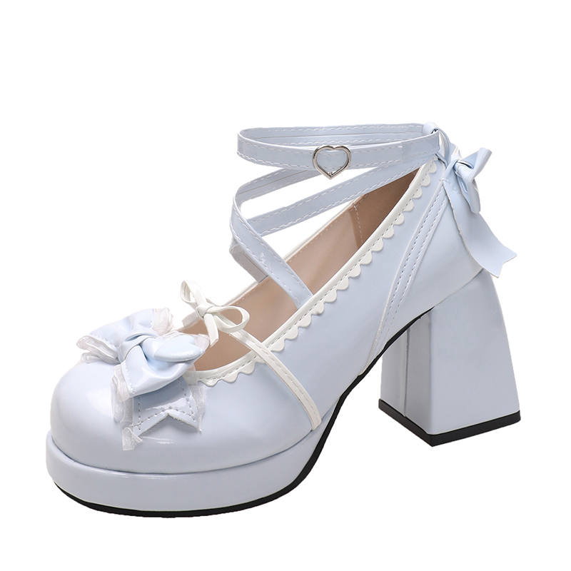 Boldi Kuki Pu Chunky Heel Mary Jane Shoes Women's