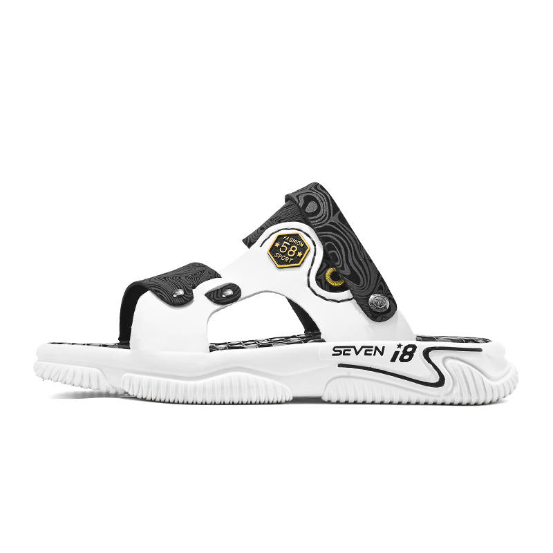 GONGNIUMEILI Rubber Sole Slip Resistant Slip Resistant Slide Slippers Men's