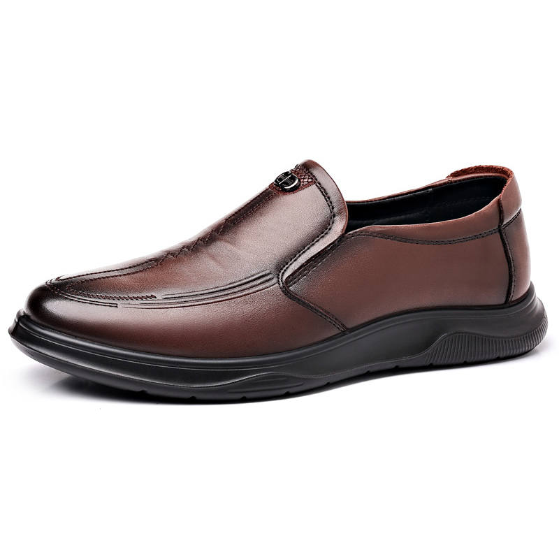 SHUPATE Cow Leather Casual Shoes Men's Brown/Black