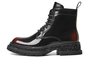 TUATARA Combat Boots Unisex Brown