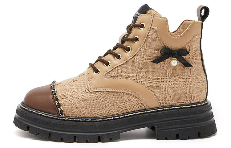 Joy&Mario Joy&Mario Combat Boots Women's Khaki