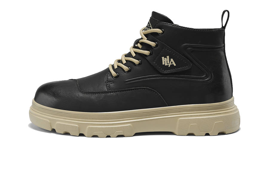 HLA HLA Combat Boots Men's Black Khaki