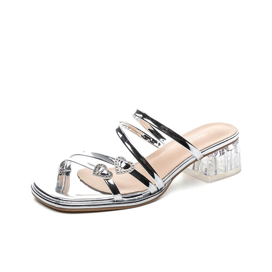 Medd Medd Slide Slippers Women's Silver