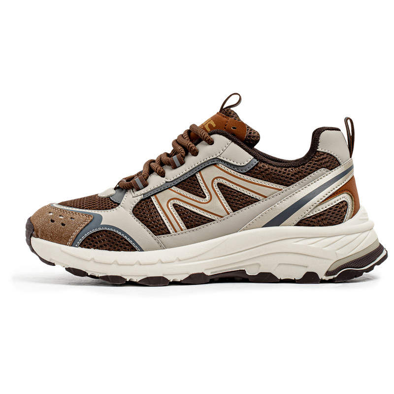 GONGNIUMEILI Pu Breathable Height Increasing Breathable Height Increasing Low top Chunky Sneakers Men's