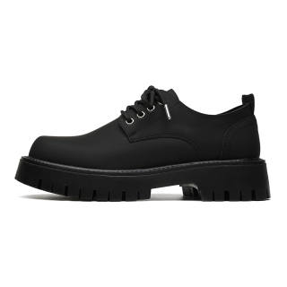 IZEIZIG Microfiber Leather Casual Shoes Men's Black