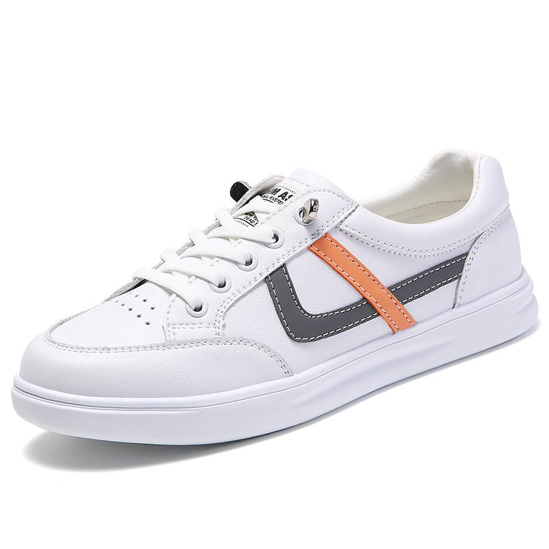 Reivantix Reivanti Microfiber Leather Skateboard Shoes Women's White Gray