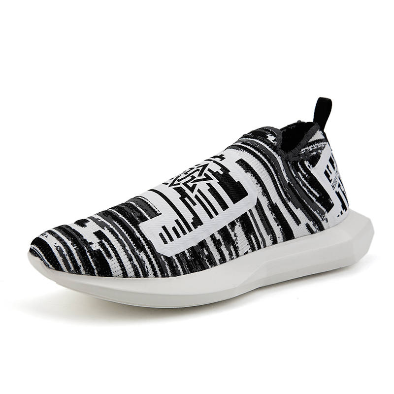 NORVINCY Fabric Low top Casual Shoes Unisex Black White