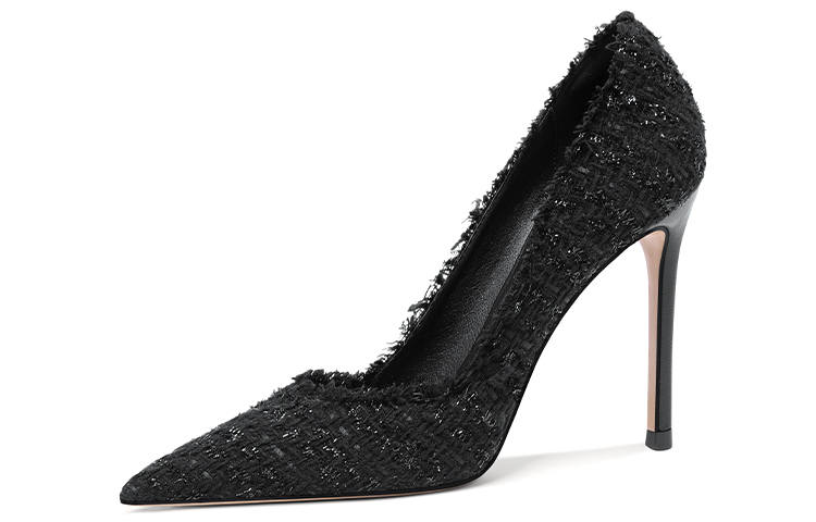 Lily Wei Lily Wei Fabric Slim Heel High Heels Women's