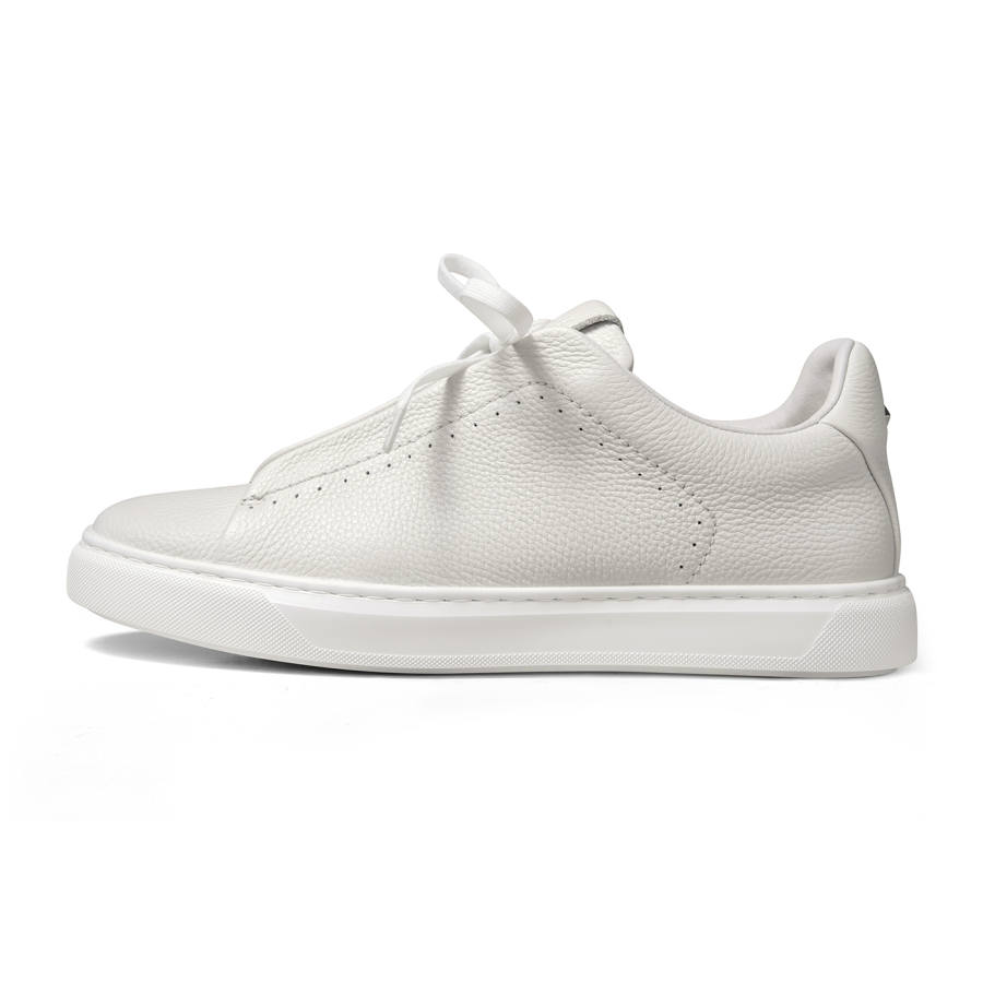 THOM WILLS Trendy Versatile White Sneakers Low top Skateboard Shoes Women's White